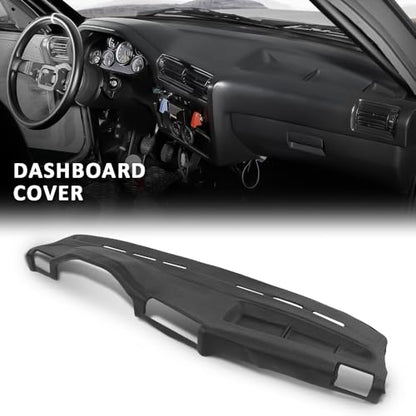 G-PLUS TPE Dashboard Molded Dash Cover Cap Compatible with BMW 318i 325e 325i 325is 1984 1985 1986 1987 1988 1989 1990 Black - size: 1984-1990 BMW 3 Series | Black