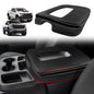 Center Console Armrest Cover Fit for Chevy Silverado & GMC Sierra 2019-2026 Accessories, Comfort Armrest Pad Console Lid Cushion Vegan Leather 1-Inch Extra Thick(Split Bench Seat Console ONLY) - size: 1) 19-25 |Silverado & Sierra| Jump Seat, +Thick