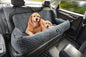 Large Dog Car Seat Under 100LBS,Dog Car Bed with Safety Tethers/Storage Pocket,Only for Back Seat-Gray - color: Dog Car Bed(Gray)