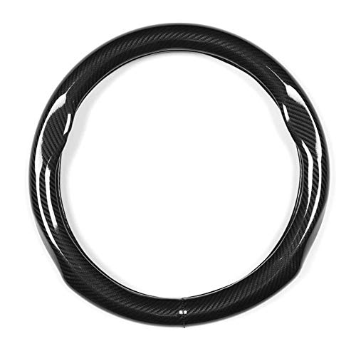 Carbon Fiber Steering Wheel Covers Universal Fit 15 inch Black Microfiber Leather for Men Ergonomics Sport Design Anti-Slip