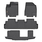 Binmotor-All Weather Floor Mats for Nissan Pathfinder 2022-2026, 8 Passenger, 3 Rows, for Infiniti QX60 7 Passenger, Heavy Duty Car Floor Liners Pathfinder Accessories - style: 1) Car Mats for Nissan Pathfinder 8 Seats (2022-2026)