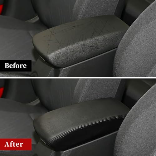 Compatible with Kia Armrest Center Console Cover Protector,Leather Anti-Scratch for Forte 2019-2024,Armrest Cushion, Console Protector