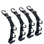Car Headrest Hooks, Backseat Storage Organizer Hangers, Universal Vehicle Seat Back Hooks, 4 Pack - color: Black