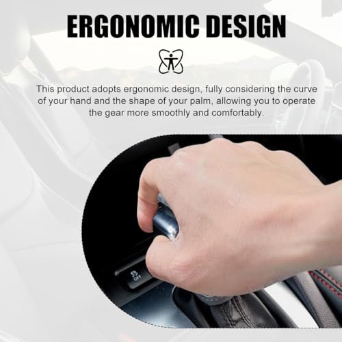 Car Gear Shift Knob Cover, Breathable Automotive Shift Knob Gear Handle Stick Protector Cover, Anti-Slip Anti-Scratch Auto Stick Shift Cover, Universal Car Accessories (Gray, Regular) - color: Gray, size: Regular