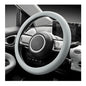 Car Steering Wheel Cover, 13 to 14 Inches Non-Slip Soft Silicone Steering Wheel Protector, Stretchable Elastic Steering Wheel Cover Fits Most Cars for Men and Women (Gray) - color: Gray