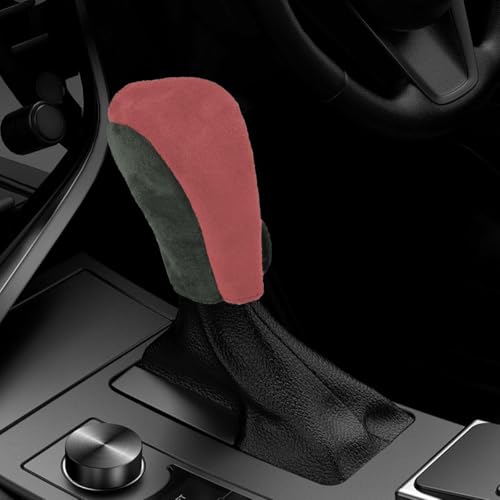 Car Gear Shift Knob Cover, Anti-Scratch Gear Shift Protector Cover, Comfortable Stick Shifting Handle Cover, Car Shift Knob Decoration Accessories for Most Automatic & Manual Vehicle (Red) - color: Red
