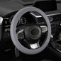 Non-Slip Silicone Steering Wheel Cover, Soft Silicone Protective Steering Wheel Cover Fit 14''/15'' Wheels, Car Interior Accessories (Gray) - color: Gray