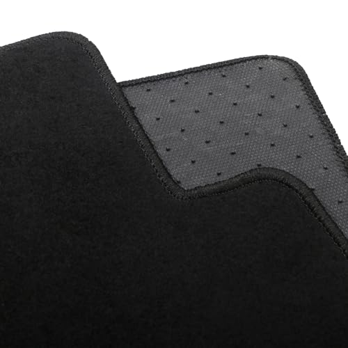 IKON MOTORSPORTS, Nylon Car Floor Mats Compatible with 2019-2025 Acura RDX 4DR, OE Style Black Driver Passenger Car Carpets, Front Rear 3PCS Full Set - color: Black