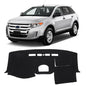 KUST Black Dash Cover Compatible with Ford Edge 2007-2014 Dashboard Cover Accessories for Edge Non-Slip Polyester Dashboard Mat Custom Fit Center Console Sunshield Protector No Glare - size: Edge 07-14(Black)