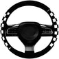 Fluffy Car Steering Wheel Covers Universal Checkered Plaid Wheel Protector Soft Plush Winter Keep Warm Steering Wheel Cover Fit for Truck, SUV, Cars