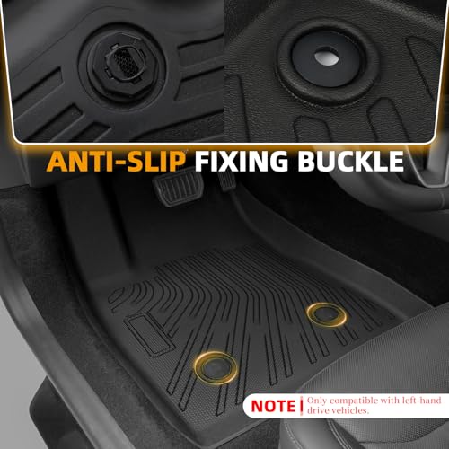 Floor Mats for Alfa Romeo Stelvio & Stelvio Quadrifoglio 2018-2025, Floor Mats for Stelvio Base Ti Veloce, 2 Row Floor Mats & Cargo Mat(with Subwoofer), TPE Anti-Slip Stelvio Mats Accessories - style: 6)2018-2025|Stelvio|Stelvio Quadrifoglio|Floor&Cargo M