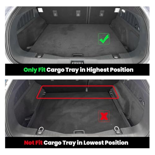 LASFIT Trunk Mat for Ford Mustang Mach-E 2021-2025 2026 (Trunk Base Upper Position) TPE All Weather Custom Fit Cargo Liner