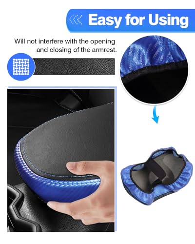 Autorder Center Console Cover for 2019-2022 2023 2024 2025 Toyota RAV4 Accessories Armrest Cover Anti-Scratch Middle Console Pad Leather Armrest Protector - size: Toyota RAV4 2019-2025