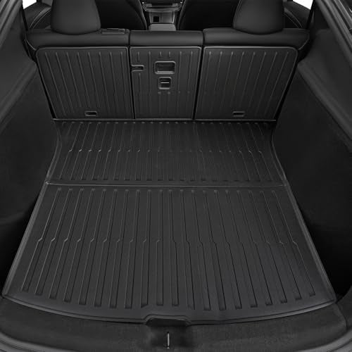 Cargo Mat for 2025 2026 Tesla Model Y Juniper Accessories (Not fit Standard), Full Coverage All Weather Trunk Cargo Liner with Backrest Protectors for Model Y 5 Seats