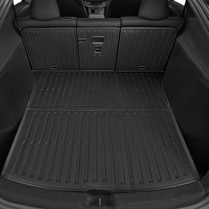 Cargo Mat for 2025 2026 Tesla Model Y Juniper Accessories (Not fit Standard), Full Coverage All Weather Trunk Cargo Liner with Backrest Protectors for Model Y 5 Seats