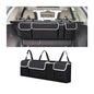 Osilly Car Trunk Organizer with Lid, Backseat Hanging Storage Bag with 4 Pockets & 3 Adjustable Straps, Waterproof PVC Collapsible Cargo Bag, Car Interior Accessories for Auto SUV MPV