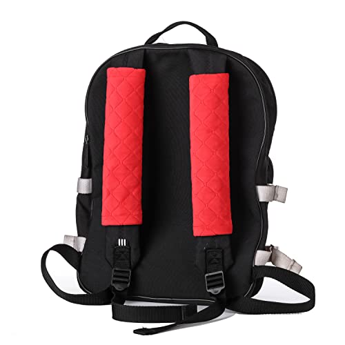 Amooca Soft Seat Belt Cover Pad, 2-Pack Soft Car Safety Seatbelt Strap Shoulder Pad for Adults and Children, Suitable for Car Seat Belt, Backpack, Shoulder Bag, Laptop Computer Bag (Red) - color: E: Red