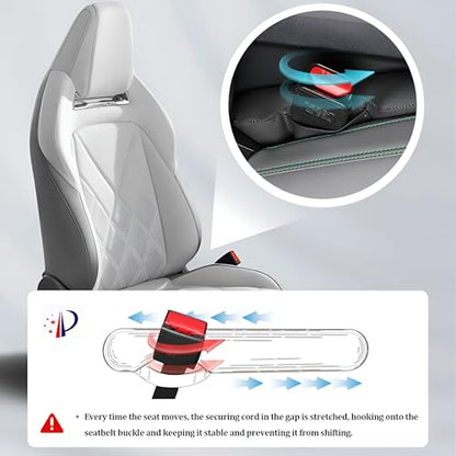 2PCS Car Seat Gap Filler, Soft Foam Automotive Organizer to Fill The Gap Between Seats Console Stop Things from Dropping, Vehicle Seat Side Gap Stopper, Universal for Truck SUV (Black) - color: Black