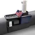 Couch Cup Holder Tray,Silicone Couch Arm Cup Holder,Couch Arm Organizer for Sofa Drinks/Phone/Remote/Snacks,Couch Armrest Recliner Armchair Caddy - Black - color: Black