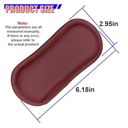 2PCS Car Door Armrest Pads, Soft Leather Memory Foam Comfortable Center Console Knee Cushion, Universal Relieve Fatigue Vehicle Interior Elbow Support Accessories for Most Cars (Red)
