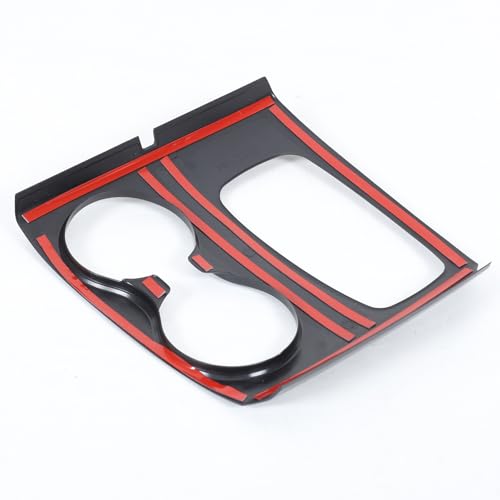 Gear Shift Panel Cover Trim for Hond@ Pilot 2016-2020/ Hond@ Ridgeline 2017-2019, ABS Automotive Center Consoles Cup Holder Cover Protector Accessories (Glossy Black) - color: Glossy Black