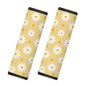 2 Pcs Seat Belt Cover for Women Adults, Daisy Car Seat Strap Pads for Children, Soft Car Seats Belt Cushion Pads for Kids Girls and Boys - color: Daisy