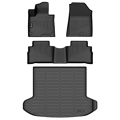 All Weather Floor Mats & Cargo Liner Set Custom for Kia Sportage 2023 2024 2025 (Not Hybrid) - Black