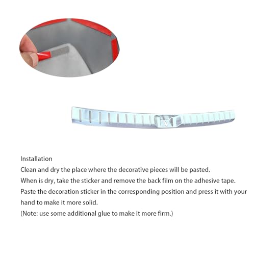 Rear Trunk Door Sill Guard Cover Trim fit for Toyota Grand Highlander 2024 2025 Rear Bumper Protector Guard Scuff Plate Stainless Steels Sliver - color: Silver