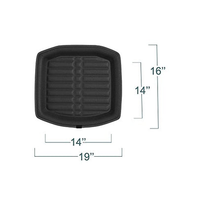 FH Group Universal Fit for all weather protection Deep Tray Style Automotive Floor Mats fits most Cars, SUVs, and Trucks, 4 Piece Solid Black - color: Solid Black - Full Set