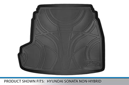 SMARTLINER All Weather Custom Fit Cargo Trunk Liner Floor Mat for 2011-2014 Hyundai Sonata - color: Hyundai Sonata 2011 - 2014