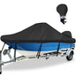 Waterproof Center Console Boat Cover 20-22ft, Heavy Duty 1300D Marine Grade Polyester Canvas 20' 21ft 22 Foot Boat Center Console Covers, Black - color: Black, size: 20'-22' Long (Beam Width up to 106")