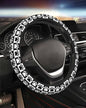 Steering Wheel Cover Accessories Neoprene Cover, Breathable Non-Slip Easy to Install Suitable for Women Men, 14.5-15.5 Inch for Car SUV Van Truck Universal - Grid Claw Print - color: Grid Claw Print