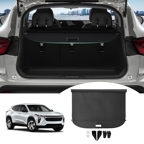 Powerty Retractable Cargo Cover for 2024-2026 Chevy Chevrolet Trax -Canvas Texture Trunk Cover Privacy Screen Rear Security Shade for Trax Accessories - size: 2024-2026 | Chevy Trax