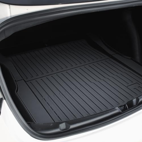 Tesla Model 3 Highland 2024 2026 Floor Mats Set, Custom Fit All Weather TPE Car Mats with Front & Rear Floor Liners, Trunk Cargo Liner & Rear Storage Mats, 6PCS Model 3 Accessories - size: Floor Mats for 2024-2026 Model 3 Highland| 6PCS