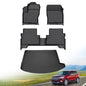 Hutisya-Floor Mats & Cargo Liner Set Fit for 2013-2019 Ford Escape All Weather Protection Anti-Slip & Durable TPE Full Set Liners Automotive Accessories-Black - style: 18)For Escape 2013-2019 Full Set