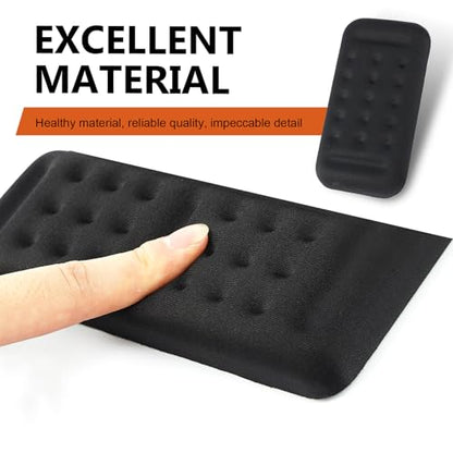 2 PCS Car Arm Rest Elbow Pads, Arm Rest Cushion with Memory Foam Pad for Arm Support, Universal PU Non Slip Auto Armrest Pad, for Most Cars, Trucks, SUVs (Black)
