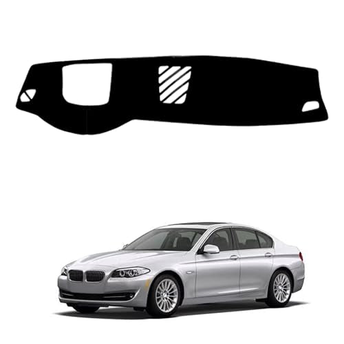 Dash Cover for BMW 5 Series (F10) 2010 2011 2012 2013 2014 2015 2016 (with HUD) Dashboard Cover Mat, Sunshade Non-Slip Center Console Sunshield Protector Mat Pad - size: BMW 5 Series (F10) 2010-2016 (with HUD)
