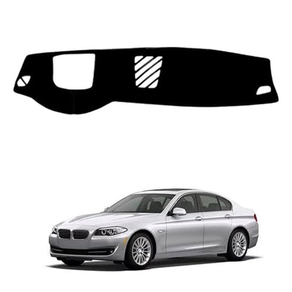 Dash Cover for BMW 5 Series (F10) 2010 2011 2012 2013 2014 2015 2016 (with HUD) Dashboard Cover Mat, Sunshade Non-Slip Center Console Sunshield Protector Mat Pad - size: BMW 5 Series (F10) 2010-2016 (with HUD)