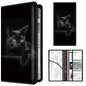 Premium Car Registration and Insurance Card Holder, Cute PU Leather Car Document Holder, Vehicle Glove Box Car Organizer with Magnetic Closure for Driver License, Cards Black Cats - color: Black Cats