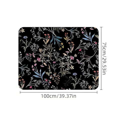 Universal Car Trunk Mat 29" x 39", Flower Branch Print All Weather Trunk Protection Cargo Liner, Durable Cargo Mat Rear Trunk Liner, Stylish Vehicle Interior Accessories Suitable for Most Car Models - color: Flower Branch