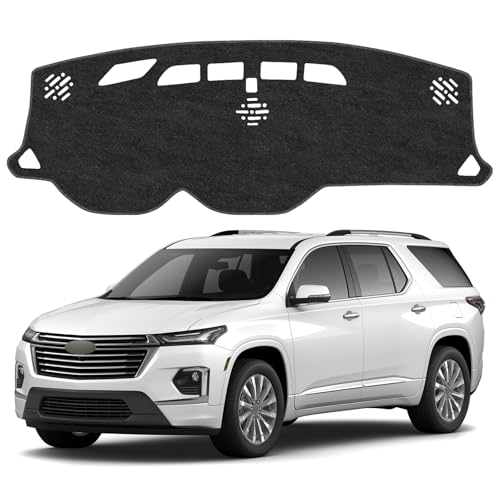 Dash Cover Mat for Chevy Chevrolet Traverse 2018 2019 2020 2021 2022 2023 2024 Non-Slip Dashboard Cover Mat Sunshade UV Rays Protector Interior Accessories - size: Compatible with Traverse 2018-2024