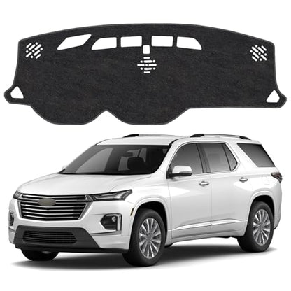 Dash Cover Mat for Chevy Chevrolet Traverse 2018 2019 2020 2021 2022 2023 2024 Non-Slip Dashboard Cover Mat Sunshade UV Rays Protector Interior Accessories - size: Compatible with Traverse 2018-2024