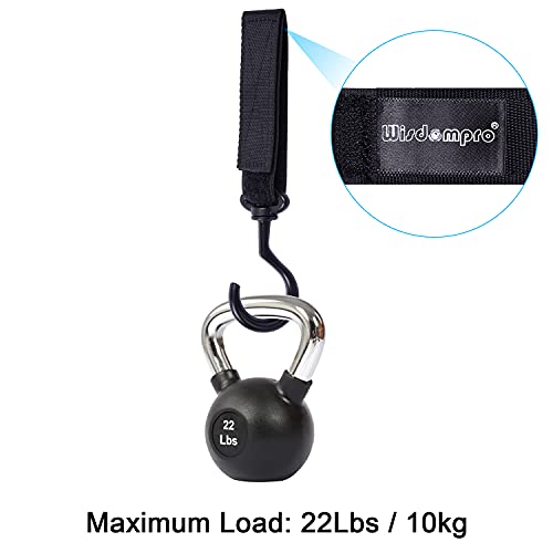 Wisdompro Car Seat Headrest Hook, 2 Pack Multi-Purpose Hanger for Handbag, Purse, Coat, Clothes & Grocery Bag - Black