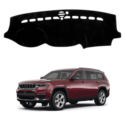 Dash Cover Mat Compatible with Jeep Grand Cherokee 2011-2021 Car Interior Dashboard Cover Mat Nonslip Dashmat Sunshade Glare UV Rays Protector Accessories Custom Fit - size: Compatible with Jeep Grand Cherokee 2011-2021
