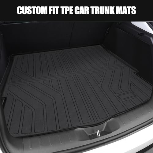 MOOREVER® Cargo Liner for 2017-2025 Mazda CX-5 TPE Trunk Mat - All-Weather Heavy Duty 3D Custom Fit 2017 2018 2019 2020 2021 2022 2023 2024 2025 Mazda Car Accessories Rear Back Cargo Tray Black - size: 1PC (Cargo Liner), style: 2017-2025 | For Mazda CX-5