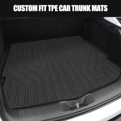 MOOREVER® Cargo Liner for 2017-2025 Mazda CX-5 TPE Trunk Mat - All-Weather Heavy Duty 3D Custom Fit 2017 2018 2019 2020 2021 2022 2023 2024 2025 Mazda Car Accessories Rear Back Cargo Tray Black - size: 1PC (Cargo Liner), style: 2017-2025 | For Mazda CX-5