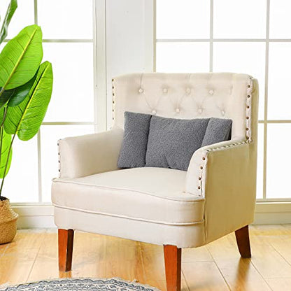 Queekay Fleece Lumbar Support Pillow 3 Section Back Pillow Office Chair for Back Support Comfortable Lumbar Cushion for Car Seat Pain Relief Sofa Rest(Gray)