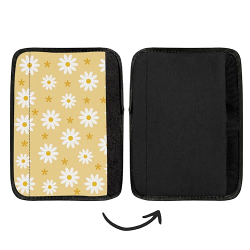 2 Pcs Seat Belt Cover for Women Adults, Daisy Car Seat Strap Pads for Children, Soft Car Seats Belt Cushion Pads for Kids Girls and Boys - color: Daisy