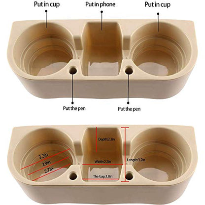 Heart Horse Car Gap Filler, Console Side Pocket, Car Seat Pocket Organizer for Cellphones Wallet Coin Key and Cup Holder Suitable Beige - color: Beige