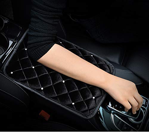 Bling Bling Auto Center Console Pad PU Leather Car Armrest Seat Box Cover Protector Universal Fit (Car Armrest) - color: Car Armrest
